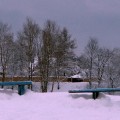 Зима. Снег.